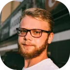 A Man Wearing Glasses