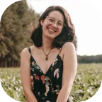 A Smiling Girl Wearing Glasses