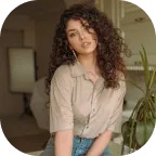 A Girl With Curly Hair