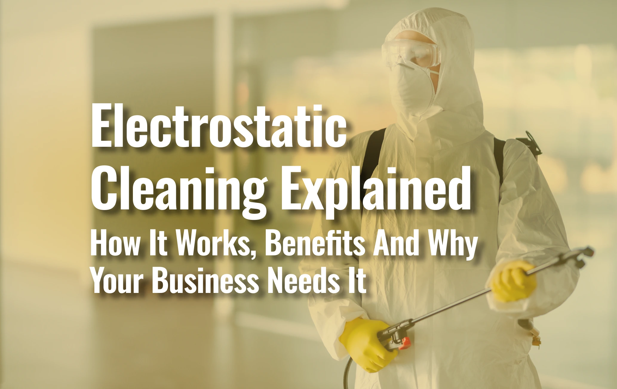 A Person Doing Electrostatic Cleaning